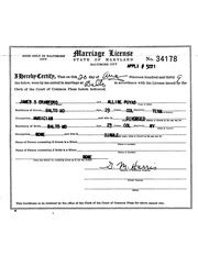 baltimore md marriage records