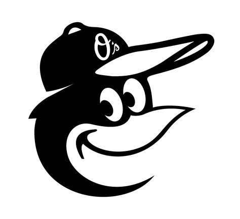baltimore orioles bird logo vector