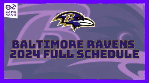 baltimore ravens schedule for this year