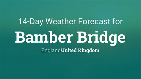bamber bridge weather 14 days