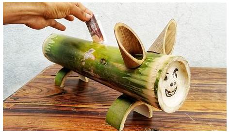 Piggy Bank from Bamboo, How to Make. DIY Bamboo diy, Bamboo