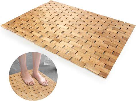 Bamboo Bath Mat Beige