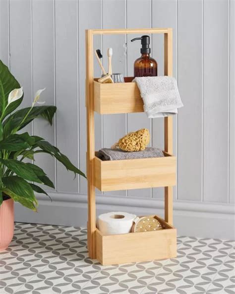 Bamboo Bathroom Storage Aldi