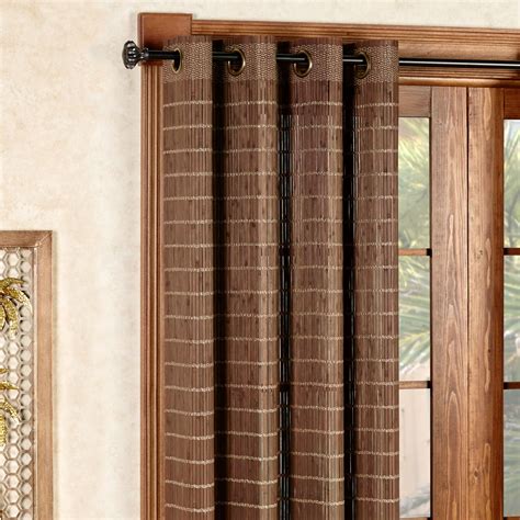 Bamboo Grommet Window Panels