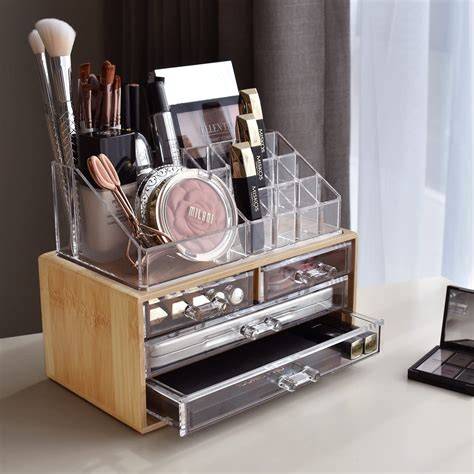 Bamboo Makeup Storage