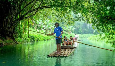 bamboo rafting river