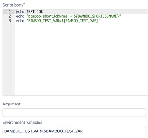 Bamboo Use Variable In Script