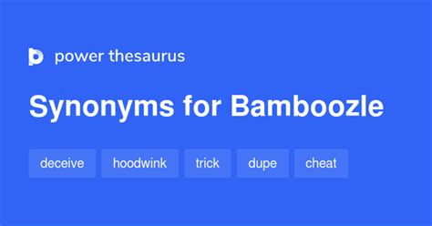 Bamboozle Thesaurus