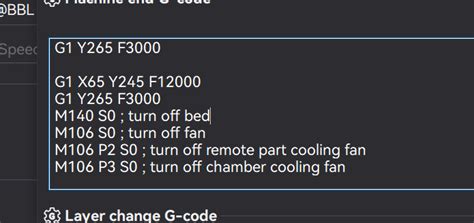 Bambu Lab Chamber Fan Gcode