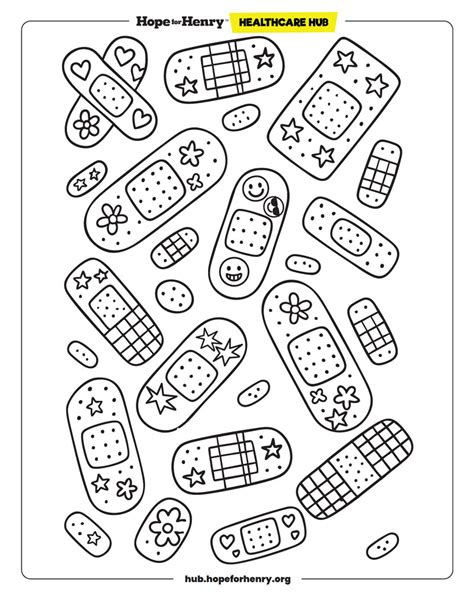 Bamd Aids Coloring Page