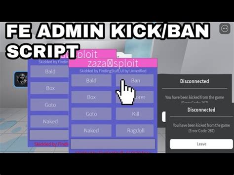ban/kick gui FE!! for roblox - Pastebin.com