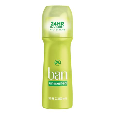Ban RollOn Antiperspirant Deodorant, Unscented, 3.5Ounce Bottles