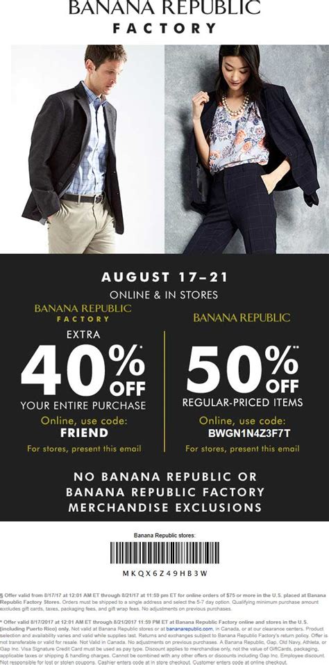 Find An Amazing Banana Republic Coupon Code For 2023