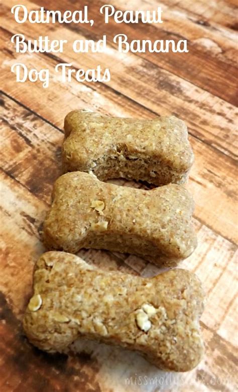 banana and oats dog treats