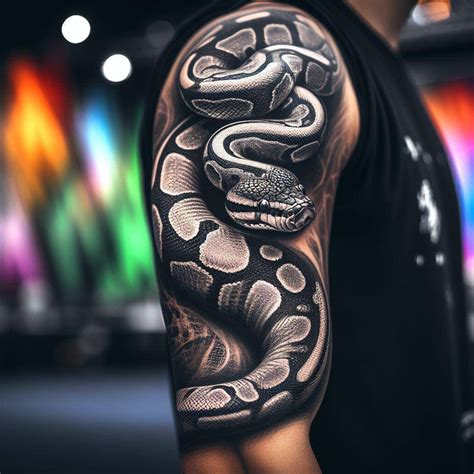 Banana Ball Python Tattoo