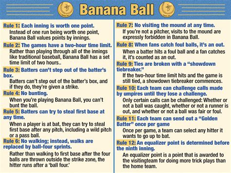Banana Ball Rules