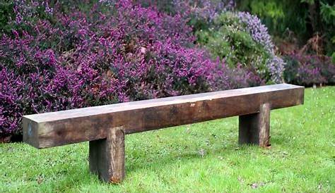 GARY minimalist and rustic railway sleeper bench banc