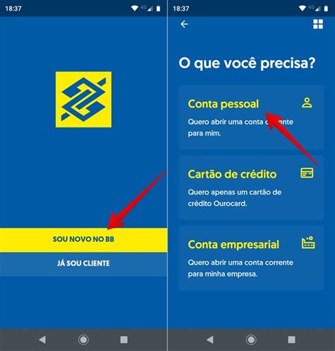 banco do brasil criar conta