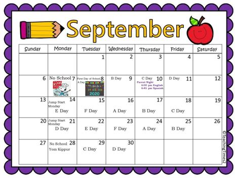 Bancroft School Calendar