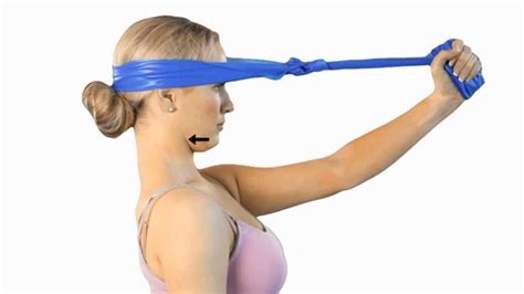 band exercises for forward neck posture
