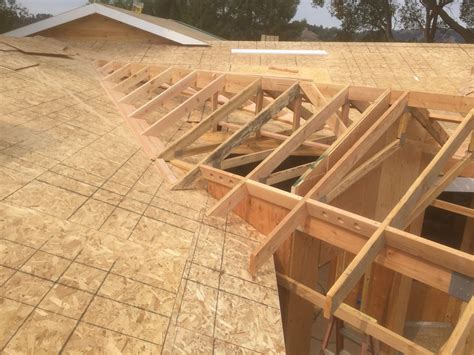 band joist attachment trusses for patio gable roof