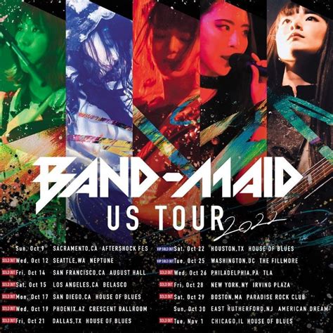 band-maid tour setlist