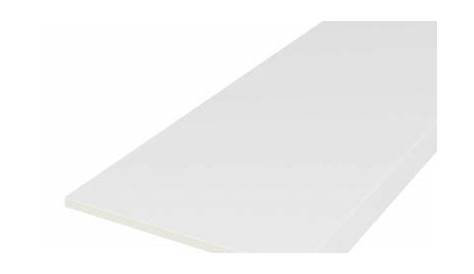 Bandeau de rive de toiture blanc pvc L.3 m x l.175 mm