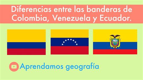 bandera de colombia y venezuela y ecuador