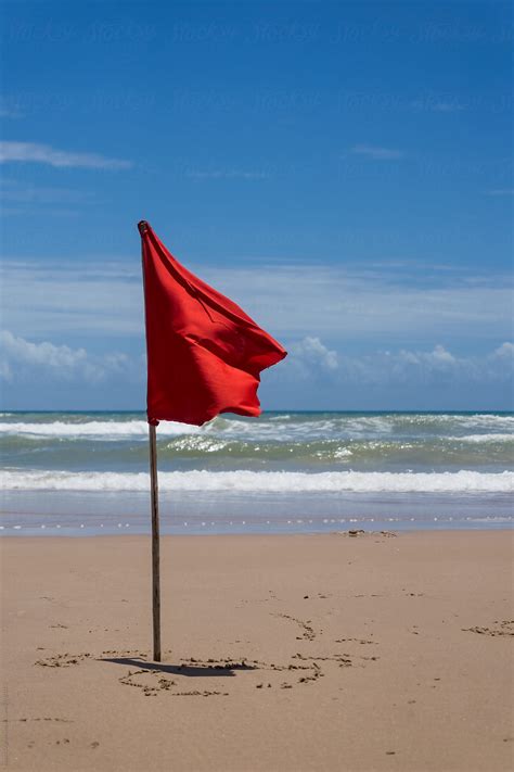 bandera de la playa