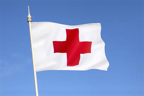 bandera de una cruz roja