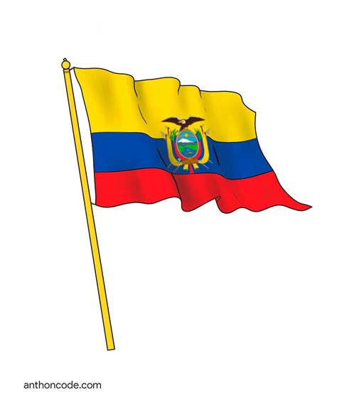 bandera del ecuador dibujo