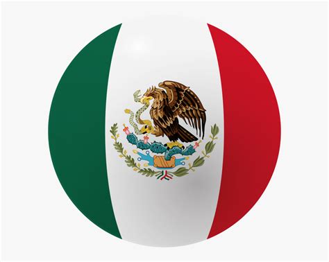 bandera mexico redonda png