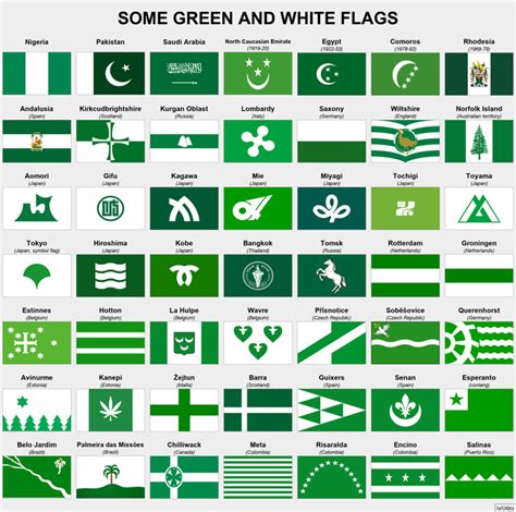 bandera verde con blanco