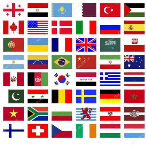 banderas de paises en ingles