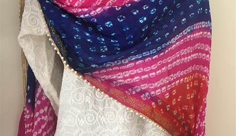 Bandhani Multicolor Dupatta Multi Fashion Silk How To Wear