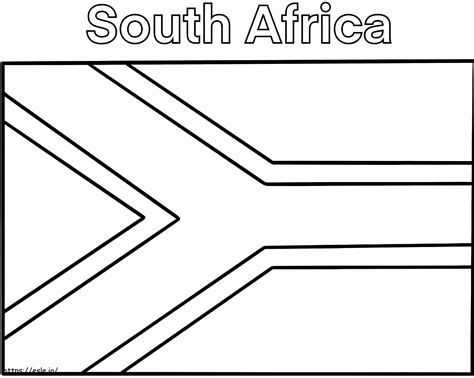 Le bandiere da colorare e stampare SudAfrica e
