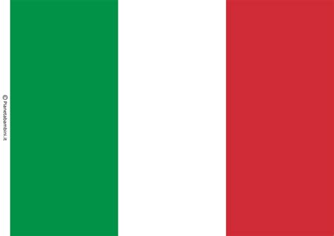 bandiera italia da stampare