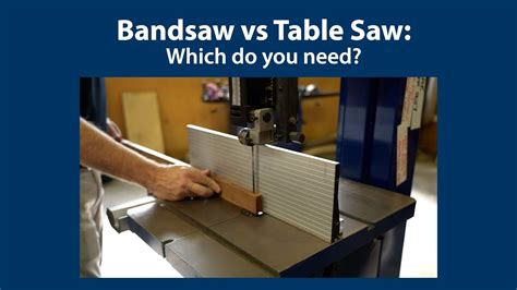 Bandsaw Instead Of Table Saw