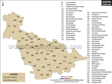 bangalore south areas list with pin code