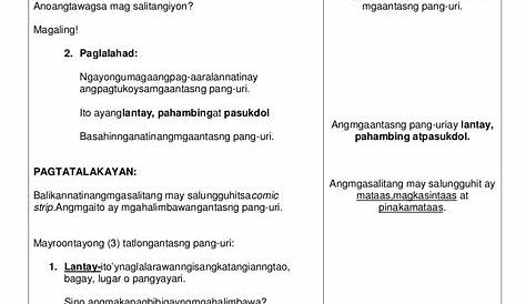 Detalyadong Banghay Aralin Sa Filipino 6 - Vrogue