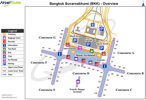 bangkok airport map terminal