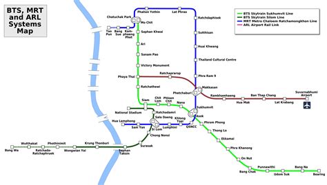 bangkok airport train map