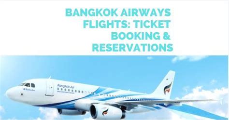 bangkok airways booking flight