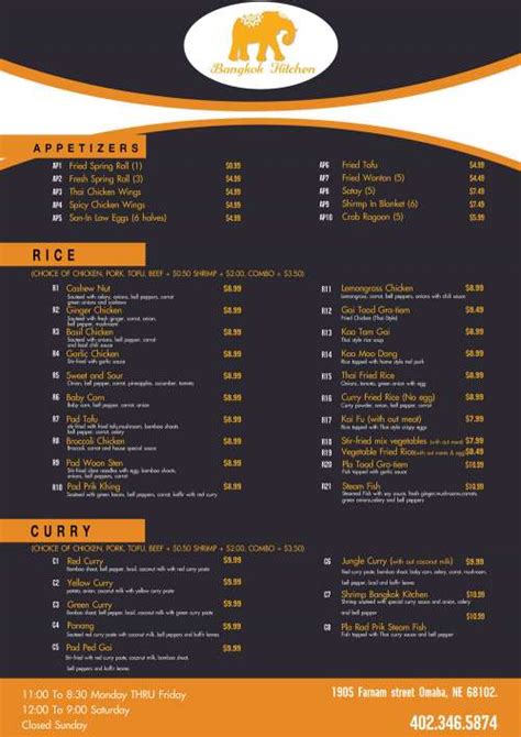 bangkok kitchen omaha ne menu