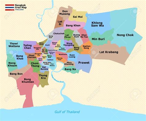 bangkok map by district