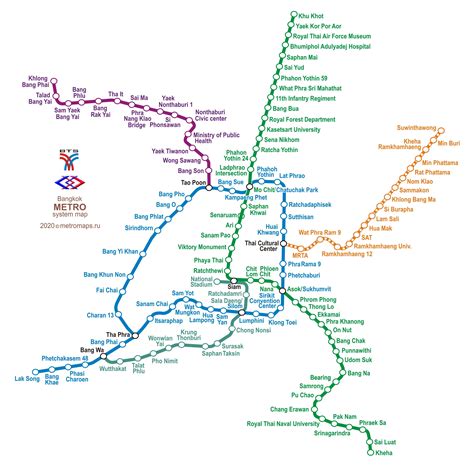 bangkok metro map 2022