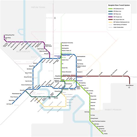 bangkok metro system map