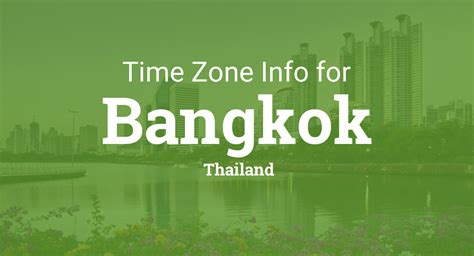 bangkok thailand time zone