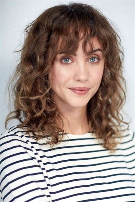 Fresh Bangs On Fine Wavy Hair With Simple Style