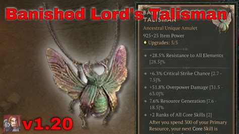 banished lord's talisman